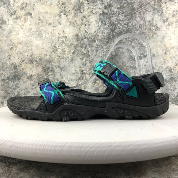 Nike VTG 90\'s Men\'s 12 ACG Deschutz+ Blue Green Buckle Outdoor Water Sandals main image 5